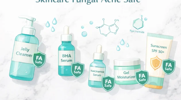 skincare fungal acne safe terbaik shopee indonesia rekomendasi produk