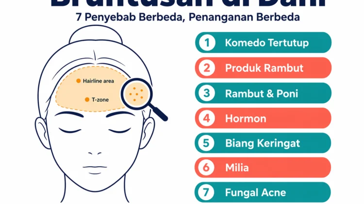 bruntusan di dahi penyebab dan cara mengatasinya yang tepat