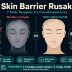 ciri-ciri skin barrier rusak kulit sensitif kering dan kemerahan