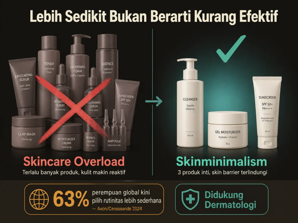 skinminimalism cara merawat skin barrier dengan lebih sedikit produk rutinitas minimalis