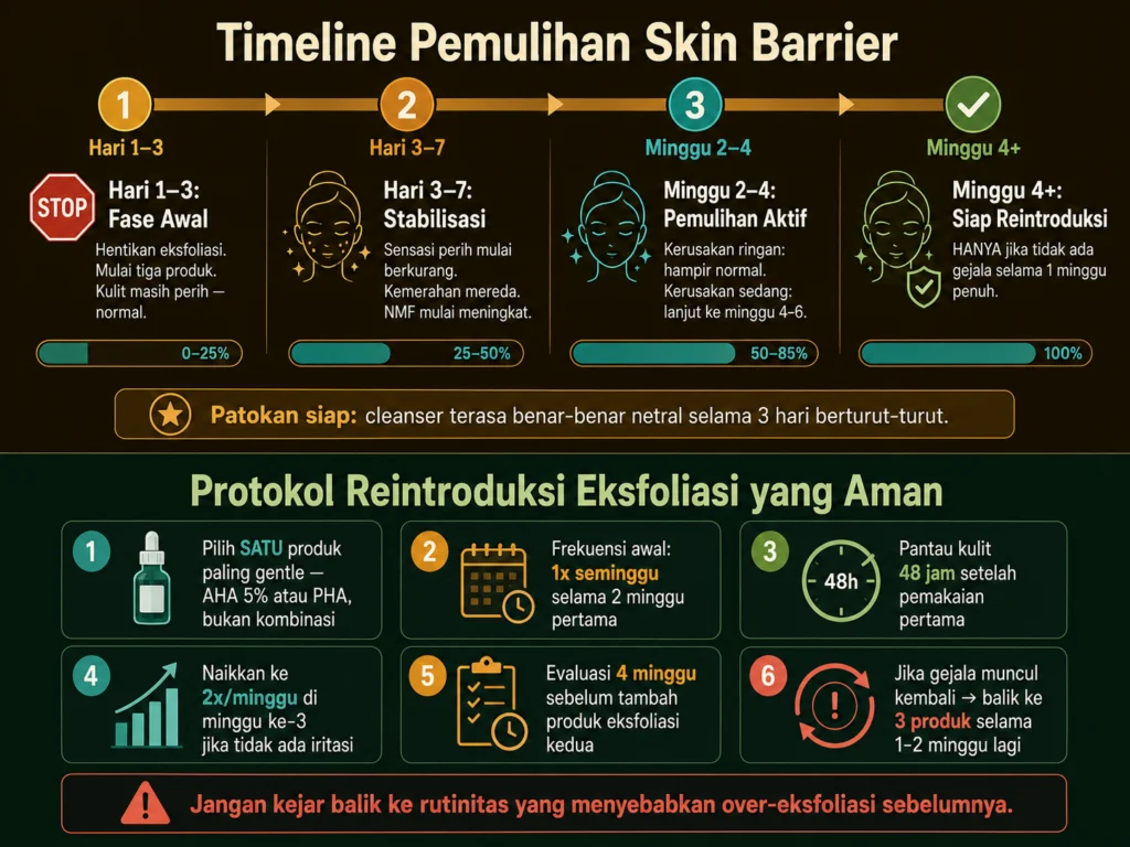 cara memulihkan skin barrier setelah over-eksfoliasi panduan pemulihan lengkap