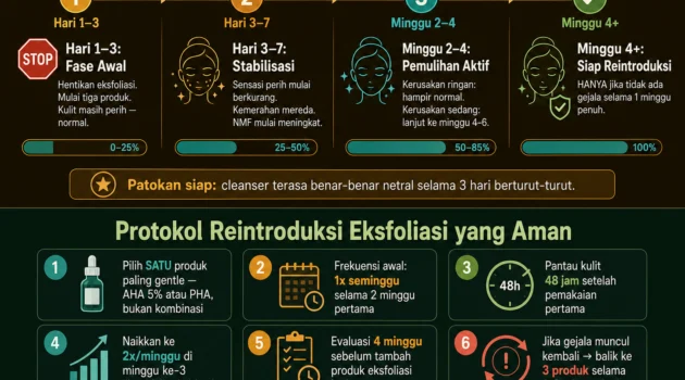 cara memulihkan skin barrier setelah over-eksfoliasi panduan pemulihan lengkap