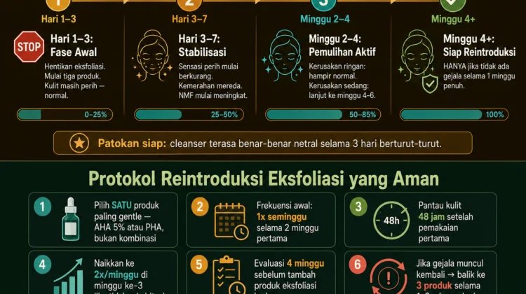 cara memulihkan skin barrier setelah over-eksfoliasi panduan pemulihan lengkap