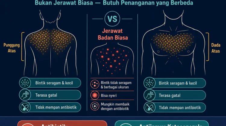 fungal acne di punggung dan dada ciri-ciri cara mengatasi beda dari jerawat badan biasa