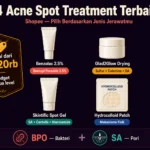 acne spot treatment terbaik di Shopee 2026 benzoyl peroxide salicylic acid sulfur hydrocolloid