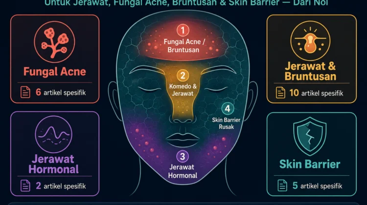 panduan lengkap membangun rutinitas skincare untuk semua masalah kulit jerawat fungal acne bruntusan skin barrier